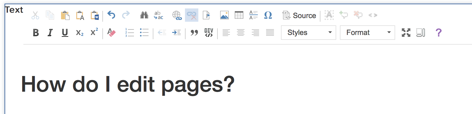 example of editing with ckeditor