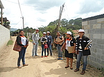"The survey team in Llano de la Virgen in San Raymundo"